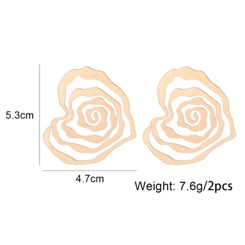 occidental style retro rose ear stud fashion personality heart-shaped Earring temperament love ear stud new