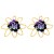 occidental style exaggerating big earrings flowers ear stud samll flowers temperament