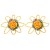 occidental style exaggerating big earrings flowers ear stud samll flowers temperament