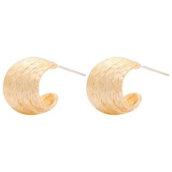  earrings gold pattern temperament brief Japan and Korea ear stud Stripe gold Earring