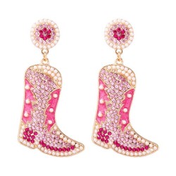 occidental style Earring exaggerating creative embed Pearl earrings personalit..