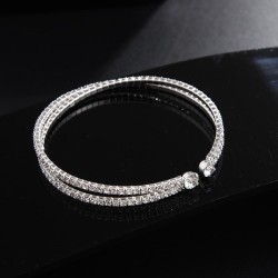   diamond steel wire width opening more row big bangle