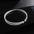   diamond steel wire width opening more row big bangle