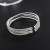   diamond steel wire width opening more row big bangle