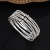   diamond steel wire width opening more row big bangle