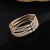   diamond steel wire width opening more row big bangle