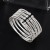   diamond steel wire width opening more row big bangle