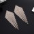   claw chain Rhinestone Earring fully-jewelled exaggerating tassel earrings occidental style long style stage ea