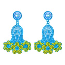 occidental style new creative Alloy beads earring woman