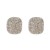 super claw chain fully-jewelled square earrings woman occidental style exaggerating geometry ear stud brideear