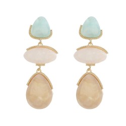 summer Acetate sheet earrings occidental style Earring woman multilayer drop g..