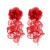 summer flowers earrings occidental style exaggerating Earring woman Bohemia embed Pearl flowers tassel