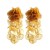 summer flowers earrings occidental style exaggerating Earring woman Bohemia embed Pearl flowers tassel
