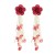 summer flowers earrings occidental style exaggerating Earring lady elegant Alloy flowers beads tassel