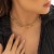 occidental style  exaggerating big pendant clavicle  trend Metal multilayer chain necklace