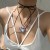 occidental style  exaggerating big love pendant necklace  brief velvetchocke