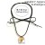 occidental style  exaggerating big love pendant necklace  brief velvetchocke