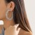 occidental style  retro exaggerating Cowboy print circle ear stud woman  brief twining cirque Earring
