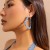 occidental style  retro exaggerating Cowboy print circle ear stud woman  brief twining cirque Earring