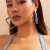 occidental style  retro exaggerating Cowboy print circle ear stud woman  brief twining cirque Earring
