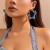 occidental style  retro exaggerating Cowboy print circle ear stud woman  brief twining cirque Earring
