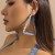 occidental style  retro exaggerating Cowboy print circle ear stud woman  brief twining cirque Earring