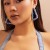 occidental style  retro exaggerating Cowboy print circle ear stud woman  brief twining cirque Earring