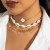 occidental style  beads necklace imitate Pearl  starfish Shells retronecklace