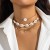 occidental style  beads necklace imitate Pearl  starfish Shells retronecklace