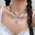 occidental style  sweet Pearlyk butterfly summer more necklace woman