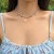 occidental style wind sweet Irregular gravel clavicle necklace ins brief beads
