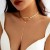 occidental style brief snake chain clavicle chainchocker  samll Metal chain necklace