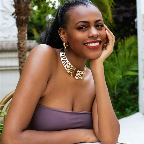 occidental style  creative geometry hollow Metal Africa Collar  Nation samll opening