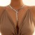 occidental style  Metal wind snake chain necklace  trend geometry long style weave clavicle