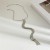 occidental style  Metal wind snake chain necklace  trend geometry long style weave clavicle