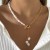 occidental style  temperament Pearl necklace  creative Irregular chain clavicle woman