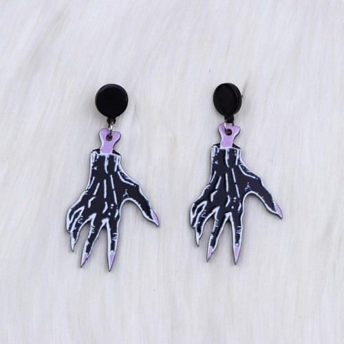 ear stud earrings fashion trend personality occidental style claw skull earring Earring woman