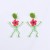  ear stud earring fashion personality Acrylic skull flowers earrings woman