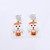  ear stud earring fashion personality Acrylic skull flowers earrings woman