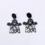  ear stud earring fashion personality Acrylic skull flowers earrings woman