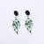  ear stud earring fashion personality Acrylic skull flowers earrings woman