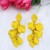new Bohemian style ear stud earrings fashion personality tassel petal candy colors earring woman