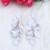 new Bohemian style ear stud earrings fashion personality tassel petal candy colors earring woman