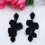 new Bohemian style ear stud earrings fashion personality tassel petal candy colors earring woman
