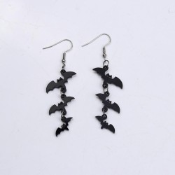 bat shirt ear stud earrings fashion brief personality bat shirt Acrylic earrin..