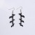 bat shirt ear stud earrings fashion brief personality bat shirt Acrylic earring Earring