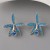 occidental style brief flowers ear stud Alloy diamond earrings fashion all-Purpose Earring