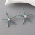 occidental style brief personality starfish Pearl ear stud Alloy diamond Earring