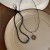 natural cirque pendant Double layer medium necklace woman samll retro bamboo clavicle chain Nation