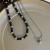 natural cirque pendant Double layer medium necklace woman samll retro bamboo clavicle chain Nation